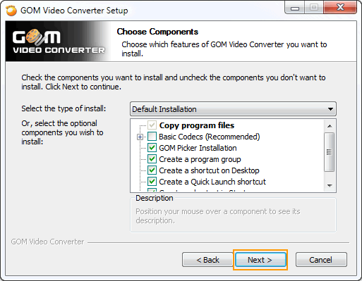 Choose Components
